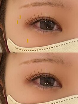 シー アイ(C.アイ)の写真/【アンドヘルシー】根本から自まつ毛がのびたような自然な仕上がりに…☆優しく柔らかい印象のお目元へ♪