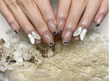 ネイルサロン ジョアアンジェ 天王寺店(joie ange)/大人気！蝶々パーツネイル