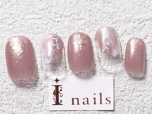 アイネイルズ 梅田店(I nails)/もやもやピンクニュアンス