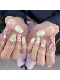 春カラーネイル