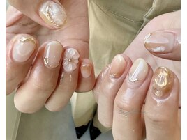 ～ぷっくりお花ネイル～