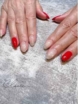 クレアネイル(claire.nail)/大人レッドネイル