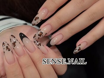 センスネイル 池袋店(Sense Nail)/冬っぽい豹柄デザイン