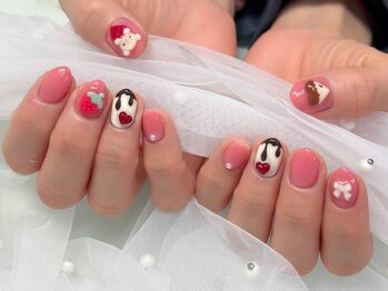 ネイルネージュ 錦糸町(Nail Neige)/持ち込み/バレンタインネイル