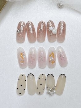 サロン アミリー(Salon Amiely)の写真/マグネット＆韓国デザイン豊富！トレンドネイルで指先から輝く私へ☆