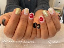 リオッサ オブ ラグーン(RIOSSA of Lagoon)/ツイードネイル×お正月ネイル