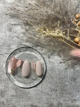 マグネット変形フレンチネイル