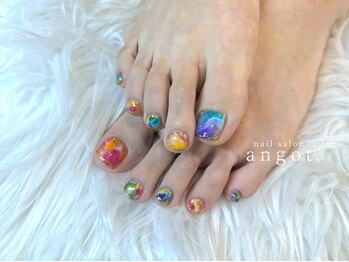 カラフル天然石ニュアンスフット