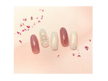 アトリエ ハルミナ(atelier harumina)/ぷっくりお花ネイル♪