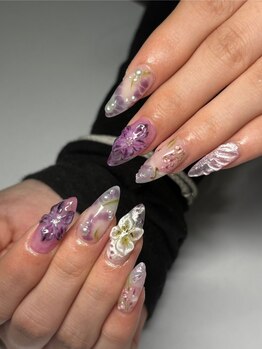 エクアネイルズ(Akuwa nails)の写真/≪アクリルスカルプ専門≫提案力&技術力に定評◎美フォルム×モチの良さ×デザイン性にこだわる高技術☆