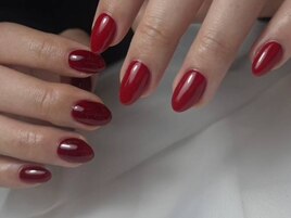 赤カラー★アシメ