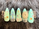 ☆甘辛きらめきネイル☆