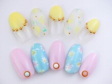 モアニ ヒロオ 渋谷店(MOANI Hiroo)/春のお花ネイル