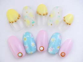 春のお花ネイル