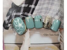 ネイルサロン アミティエ(Nail Salon Amitie)/アクセサリー×お花footネイル