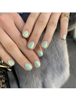 【オーロラネイルワンカラー】