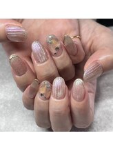 ネイルスペース ヴィザヴィ(NailSpace Vis-a-vis)/オーロラアートネイル