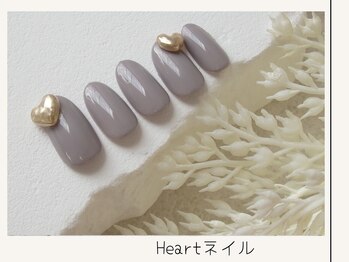 プレンティー 北千住西口店(plenty)/とびだすハートネイル