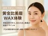 【新規：平日14～17時限定☆】黄金比美眉WAX体験 ¥4500→¥3500