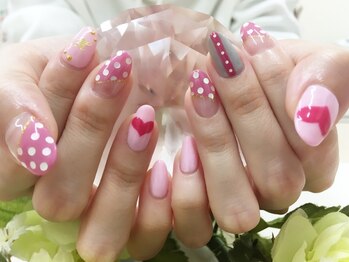 プルミエ ネイル(Premier Nail)/お持込みデザイン☆ピンク