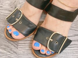 お客様フット：ブルー