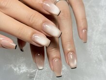 ネイルモア 藤が丘店(nail mor.)/マグネット×スキニーフレンチ