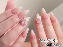 ナユキ 池袋店(NA.YUKI)/ピンクフラワー3Dお花ネイル