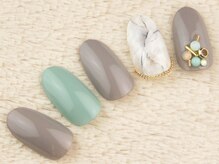 ネイルズシャトン/大理石アート♪