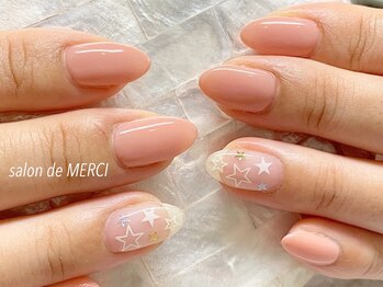 サロン ド メルシー(Salon de MERCI)/ピンクベージュ×星☆