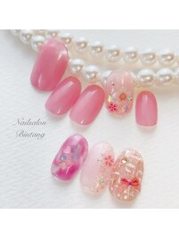 春のポイントアート