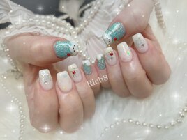 メロンソーダネイル