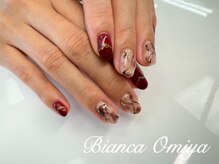 ビアンカ ネイルサロン 大宮店(Bianca)/大理石×ボルドー