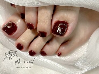 アンネイル(An nail)/【ネイルデザイン】フットネイル