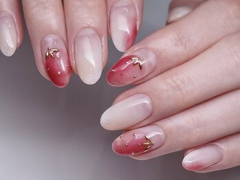 ネイルズ バイ ユイ 外苑前(Nails by Yui)/いちごニュアンスネイル