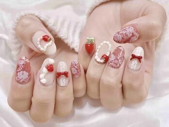 strawberry nail