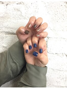 プライズアイリス アイラッシュ 池袋東口店(prize Iris eyelash)/アシンメトリーネイル