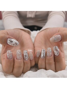 大人気リボンネイル