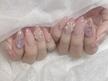 モカ 心斎橋(moca by Lee)/ピンクオーロラネイル