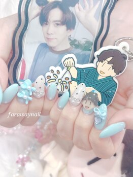 ファラウェイネイル(Faraway nail)/推し生誕ネイル/推しネイル