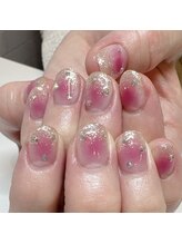 ネイルージュ 梅ヶ丘店(Nailouge)/キラキラ☆チークネイル