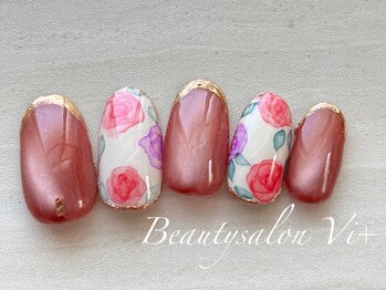 水彩ローズアート