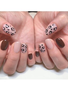 ネイルサロン マハロ 横浜四季の森フォレオ店(Nail Salon Mahalo)/レオパードネイル