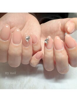 ティーネイルアンドアイラッシュ(tty)/ワンカラーネイル