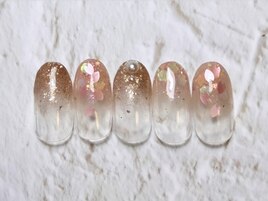 桜の花びらネイル