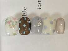 ジェミーネイル エビス(Jemiy nail ebisu)/個性派ガーリードット9480yen