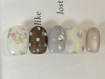 ジェミーネイル エビス(Jemiy nail ebisu)/個性派ガーリードット9480yen