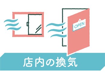 リラク T-FRONTE戸田駅前店(Re.Ra.Ku)/店内換気の徹底