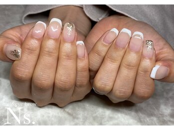 エヌエス ネイルアンドアイブロウ(Ns)/シンプルデザイン×フレンチ☆