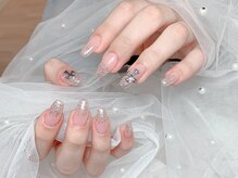 ベル ネイル アート スタジオ(BEL NAIL ART STUDIO)/長さ出しラメグラデーション