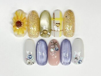 ジュエル(Jewel)の写真/トレンドのデザインをお得に♪何度でも【オフ/ケア込みの定額¥7280】で通いやすい！マグネットネイルも◎